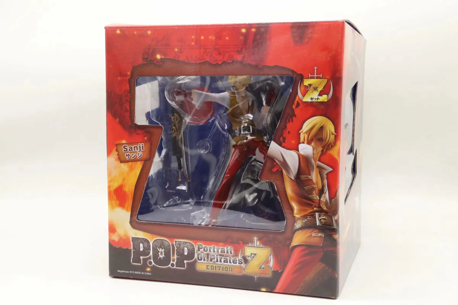 Anime 1/8 Scale Painted Figure One Piece Film Z POP Red Clothes Ver. Sanji Action PVC Figure Toy Brinquedos 21CM