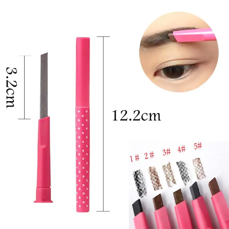 1pcs Women Ladies Waterproof Longlasting Brown Eyebrow Pencil Brow Eye Liner Pen Makeup Cosmetic Beauty Tools maquillage