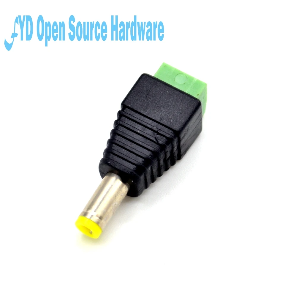 1 пара Штекерный + гнездовой разъем питания постоянного тока 2 1x5 5 мм переходник