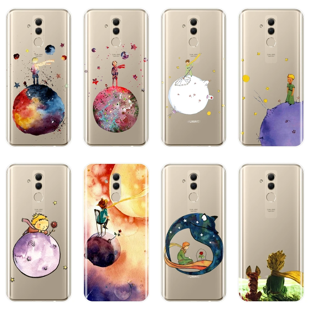 Силиконовый чехол для телефона Маленький принц Космическая Звезда Huawei Mate 9 10 20 Lite