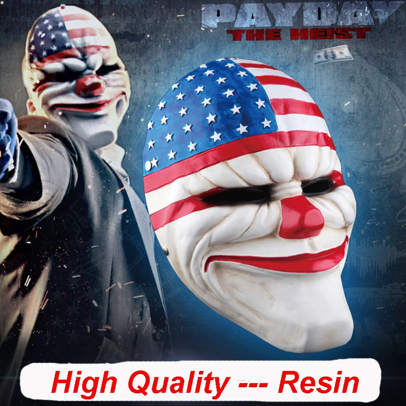 Новое качество Смола PAYDAY 2 взрослых детей клоун уход за кожей лица маска