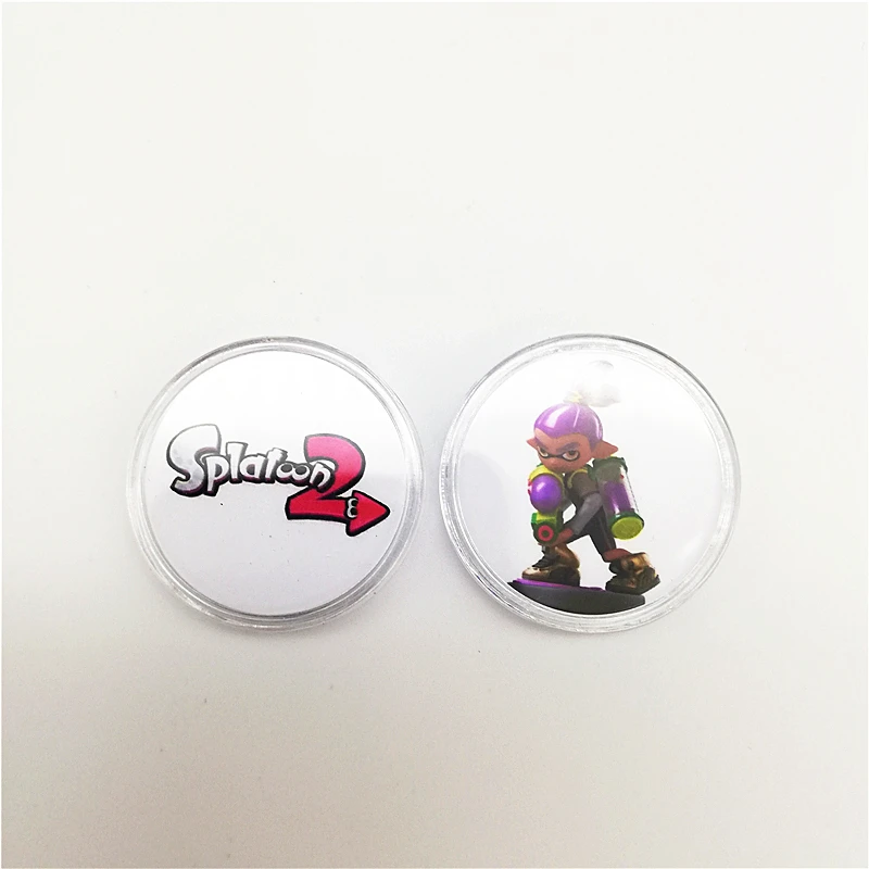 Быстрая, 16 шт./лот, полный набор, NFC Splatoon 2, игровая карта Amiibo, NTAG215, наклейка, напечатанная коллекция, монета, карта, бирка