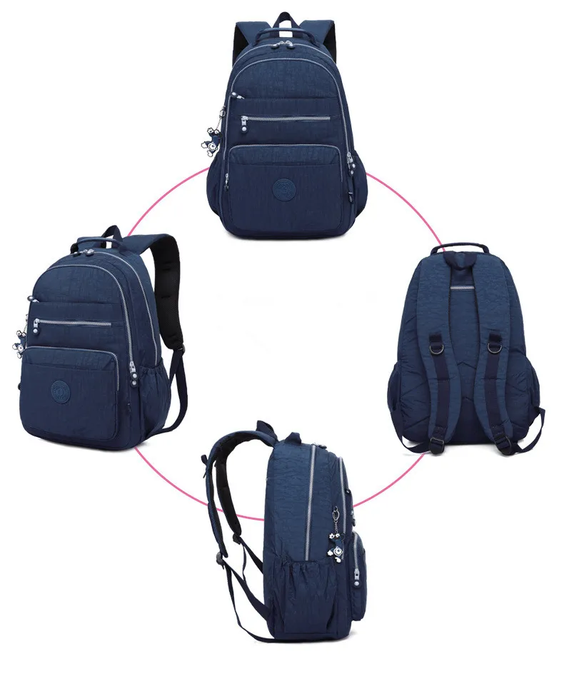 Повседневный школьный рюкзак Bolsa Kiple для девочки-подростка Mochila Escolar с брелок "Обезьяна"