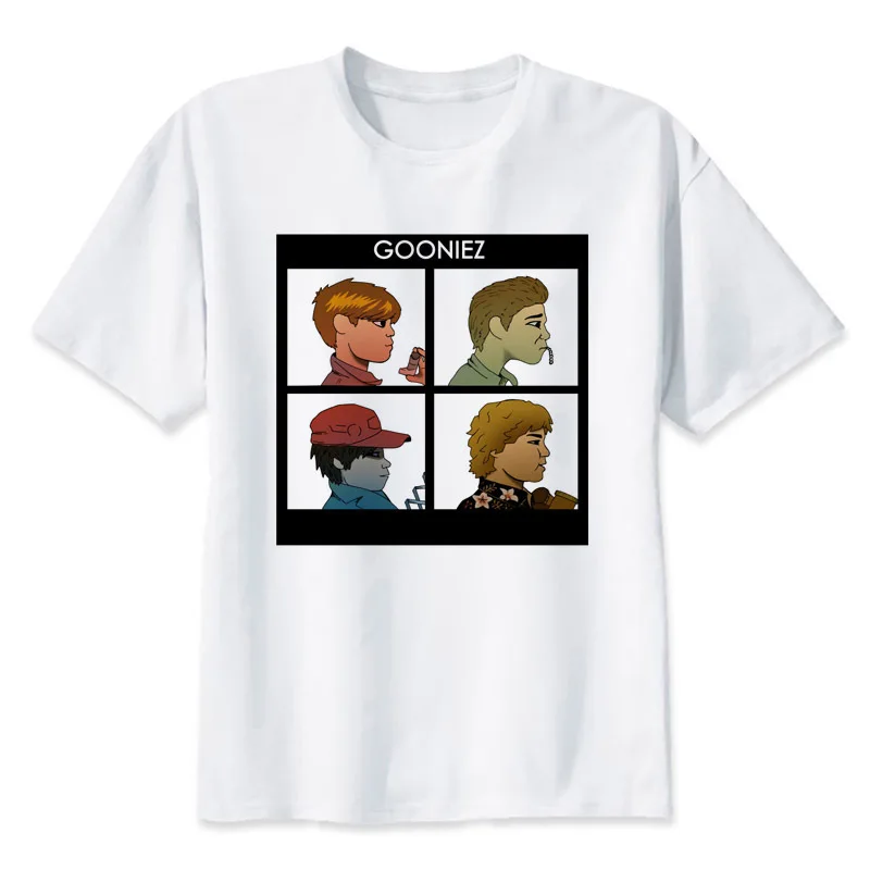 Мужская футболка с коротким рукавом в стиле аниме|men tops|goonies t shirtt-shirt men |