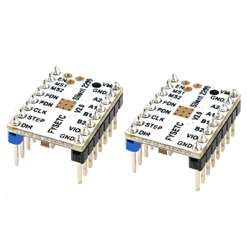 2 шт. шаговый драйвер двигателя Tmc2209 V2.0 Stepsticks бесшумный 256 микрошагов ток 2.8A