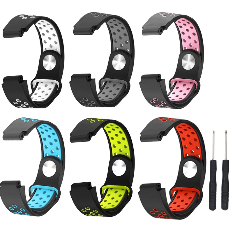 Сменный мягкий силиконовый ремешок для часов Garmin Forerunner 235 220 230 620 630 735XT смарт часы