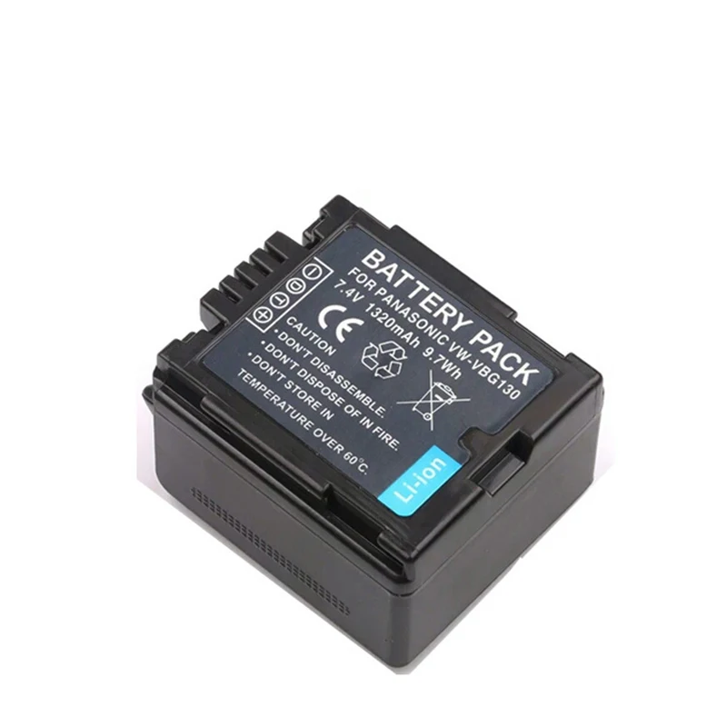 1320 мАч для Panasoni VW VBG130 VWVBG130 цифровых фотоаппаратов аккумулятор видеокамера DMW BLA13E K