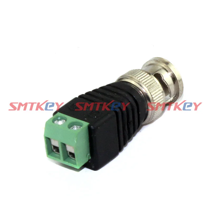SMTKEY CCTV аксессуары 2 шт. CAT5 к BNC коаксиальный Видео Balun DC Коннектор | Безопасность и