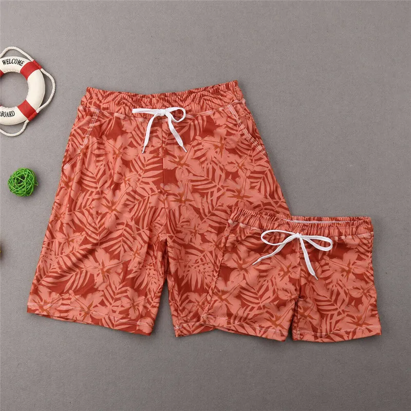 Новинка лета 2019 семейные мужские и детские пляжные брюки для мальчиков крутые