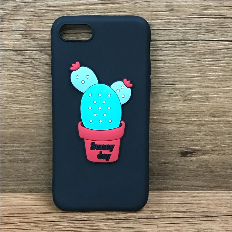 3D Cactus Cartoon 5.5'' Fitted Cases for Xiaomi Redmi Note 5A Dirt-resistant Matte Tpu Coves Mobile Phone Bags | Мобильные