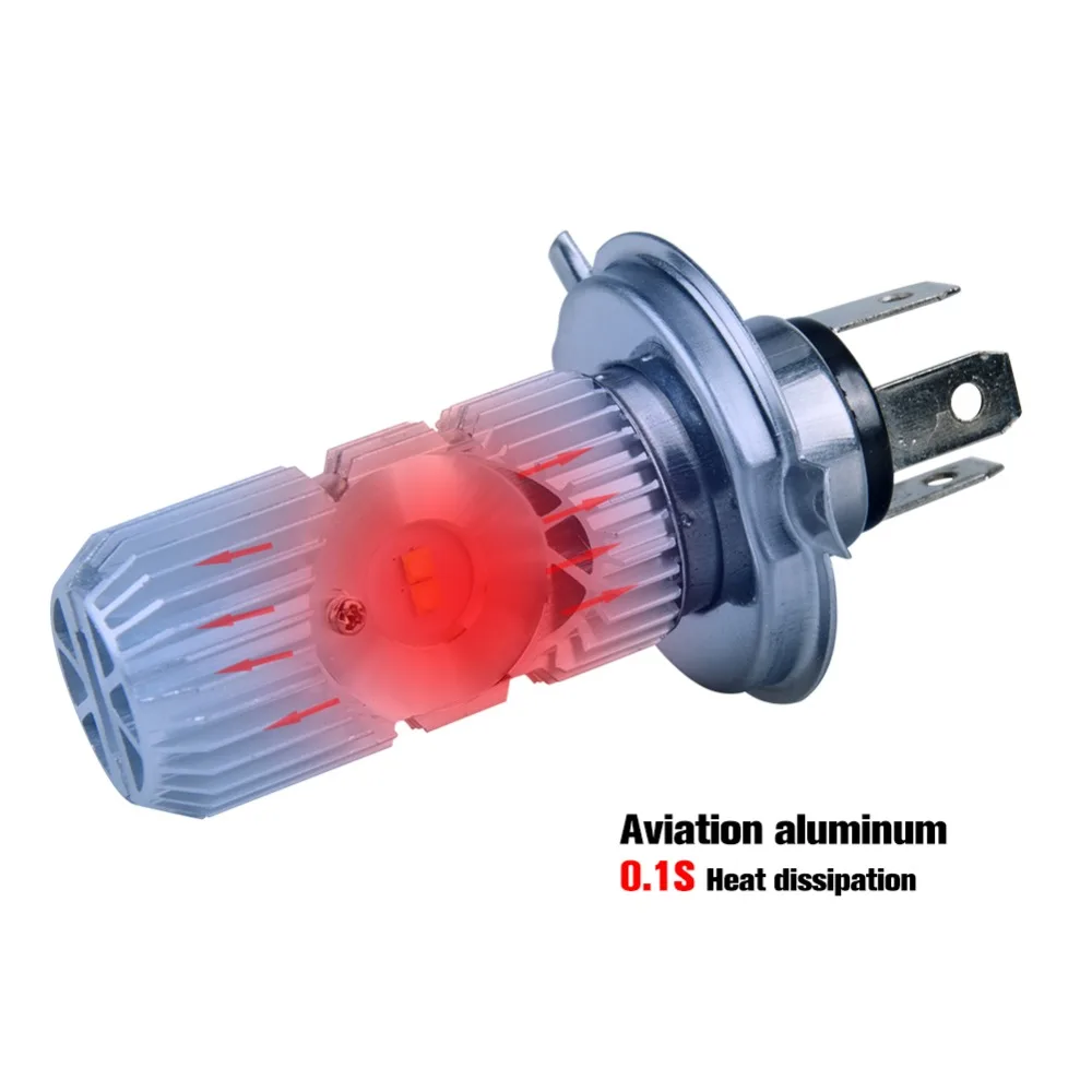 YzzYzz H4 светодиодный фонарь для мотоцикла 1400LM 6000K 20W HS1 Faros освещение электрического