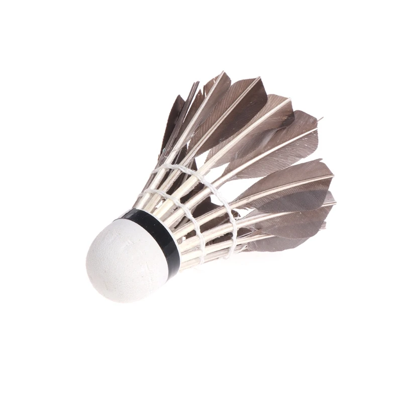 12 шт Высший сорт черное перо Бадминтон Воланы тренировочные прочные пены