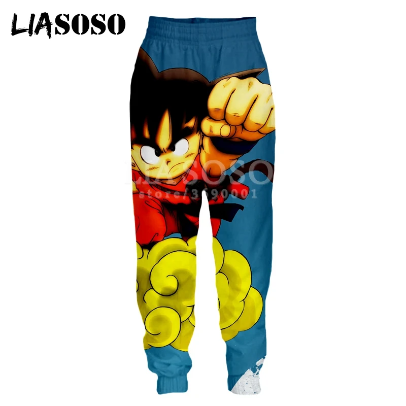3 LIASOSO, мужские и женские тренировочные брюки с 3d принтом, аниме Dragon Ball Z Super Goku, повседневные тренировочные штаны, джоггеры, штаны с героями мультфильмов, X0970 - Цвет: 3