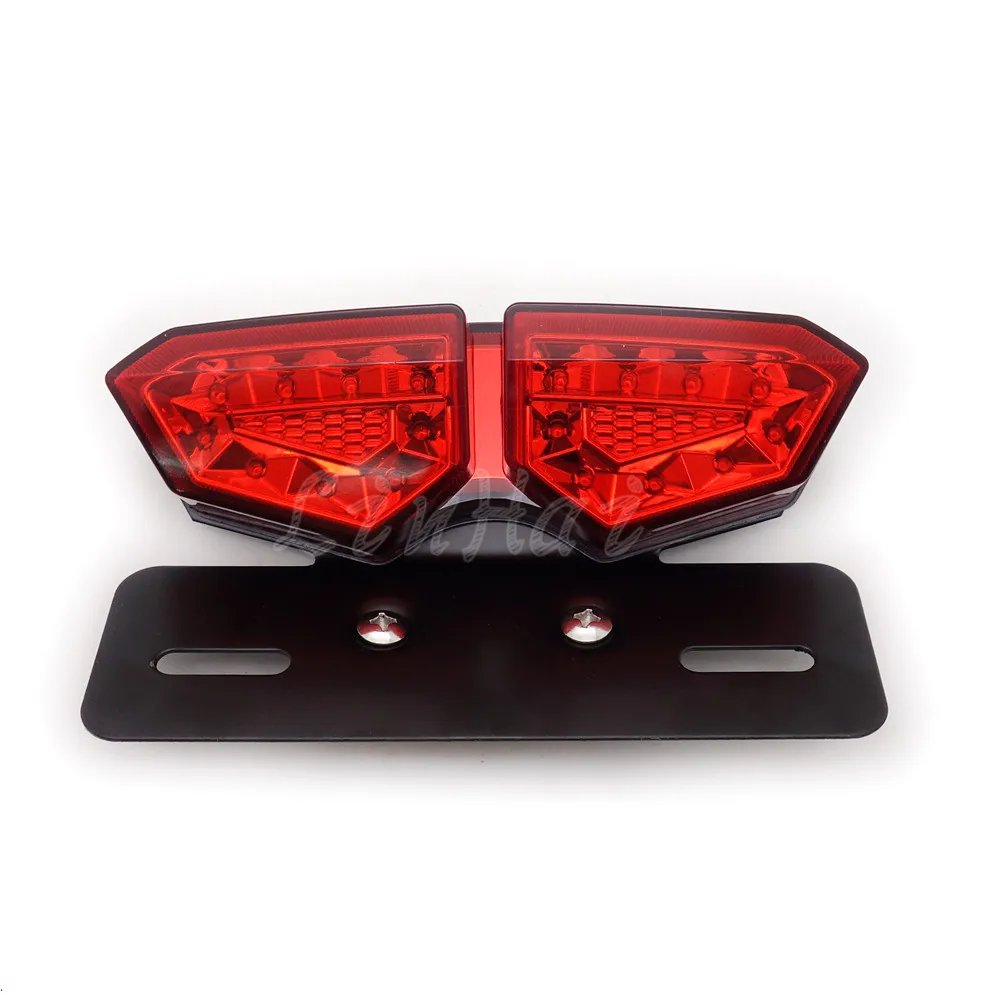 Светодиодный задний тормоз для мотоцикла указатель поворота номерной знак