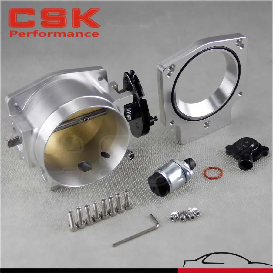 92mm throttle body w/ TPS + manifold adapter plate for LS1 LS2 LS3 LS6 LS7 LSX | Автомобили и мотоциклы