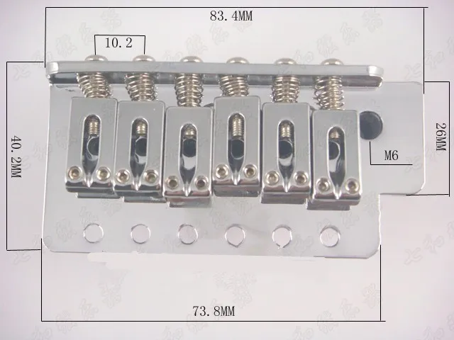 Мост для электрогитары с левой ручкой серебристый аксессуары гитары 6 струн мост