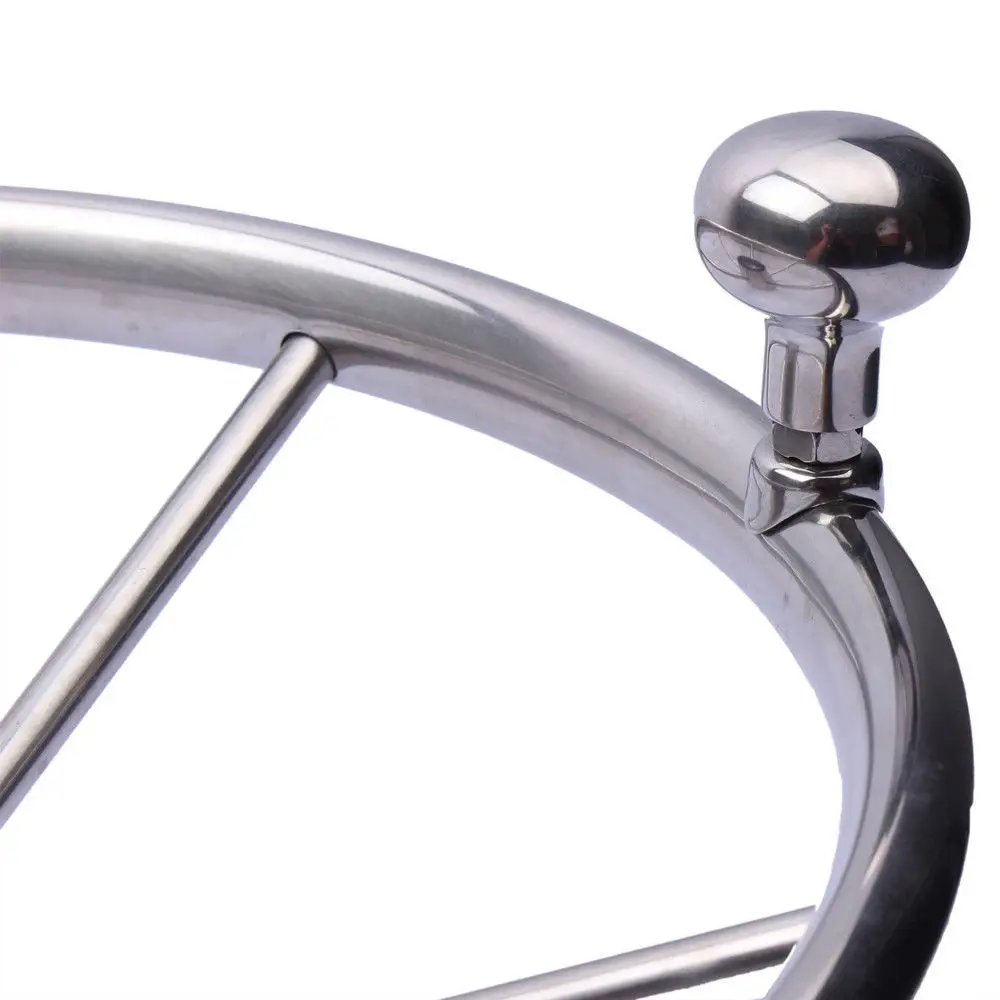 

marine stainless 11'' Boat Stainless Steel 5 Spokes Steering Wheel 280mm Dia for Marine Yacht