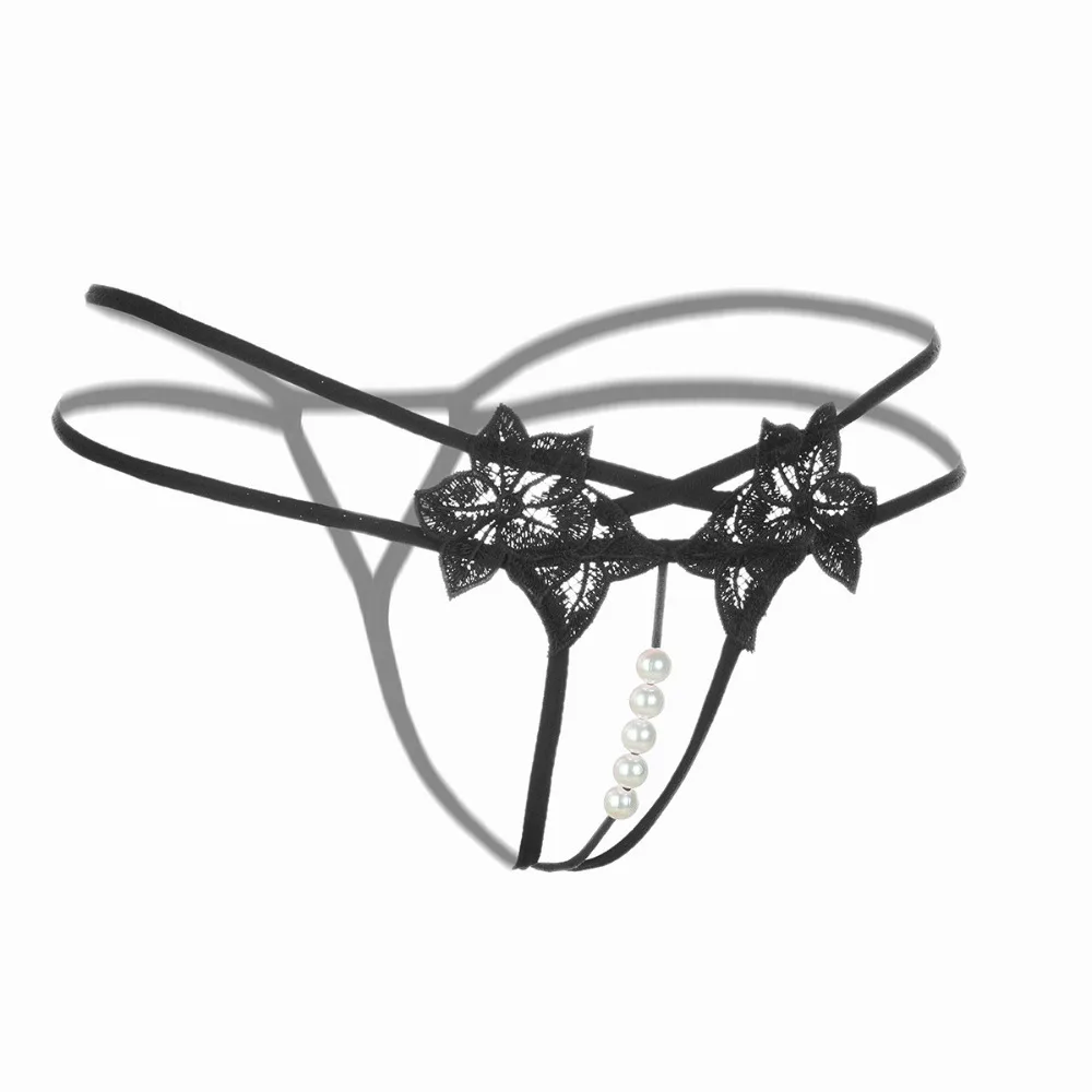 Новые женские сексуальные трусики стринги кружевные g танга с жемчужинами