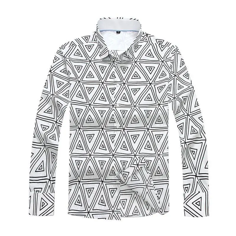 Мужская Повседневная рубашка большого размера однотонная модная классическая