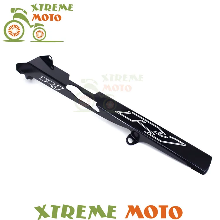 Алюминиевая Черная защитная крышка цепи для Yamaha YZF R1 R1000 2002 2003 02 03 Запчасти