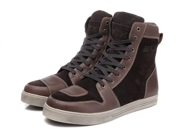 

ARCX Stivali Da Moto Impermeabile In Pelle di Mucca Moto Stivali Da Equitazione Da Uomo Strada Strada Scarpe Casual Motocross