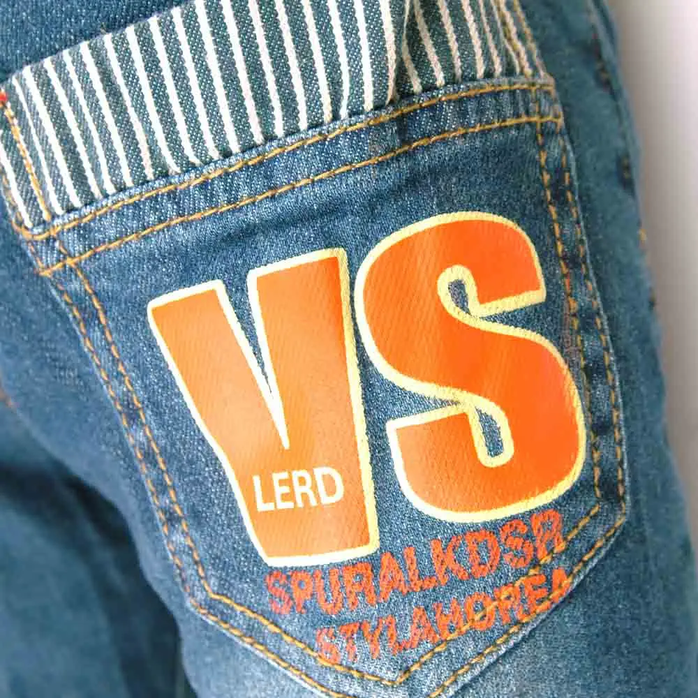 Зимние джинсовые штаны детские приталенные костюмы для мальчиков флисовые