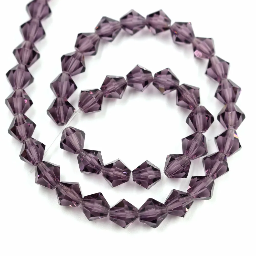 Бусины биконусные из австрийского хрусталя 40 шт. 8 мм|glass beads|crystal beadsspacer beads |