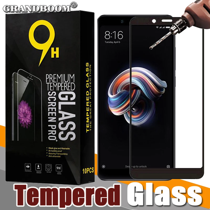 1000 шт закаленное стекло Полный экран протектор для Xiaomi Redmi Note 9 Pro 8 8A 8T 7 7S K30 2