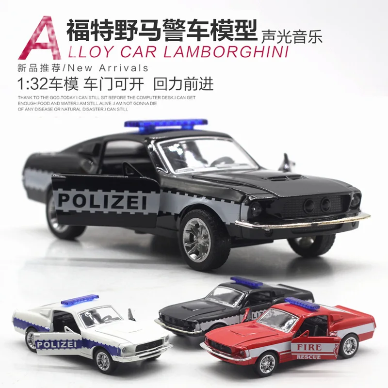 Модель автомобиля из литого сплава детская Автомобильная игрушка mkd3 Ford Mustang GT Cop
