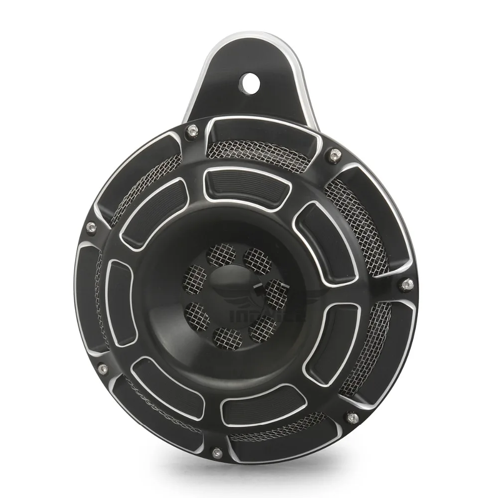 Мотоциклетная черная коническая крышка с ЧПУ для harley FLT Touring big twin Horn Cover kit 1991 2020|horn
