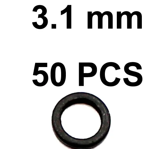 3.1 mm 50PCS 50 шт. Карп Рыбалка бойлов приманки соединение Rig кольцо для рыболовных приманок карпа Концевая рыболовные снасти аксессуары метод кормушки для рыбалки - Цвет: 3.1 mm 50PCS