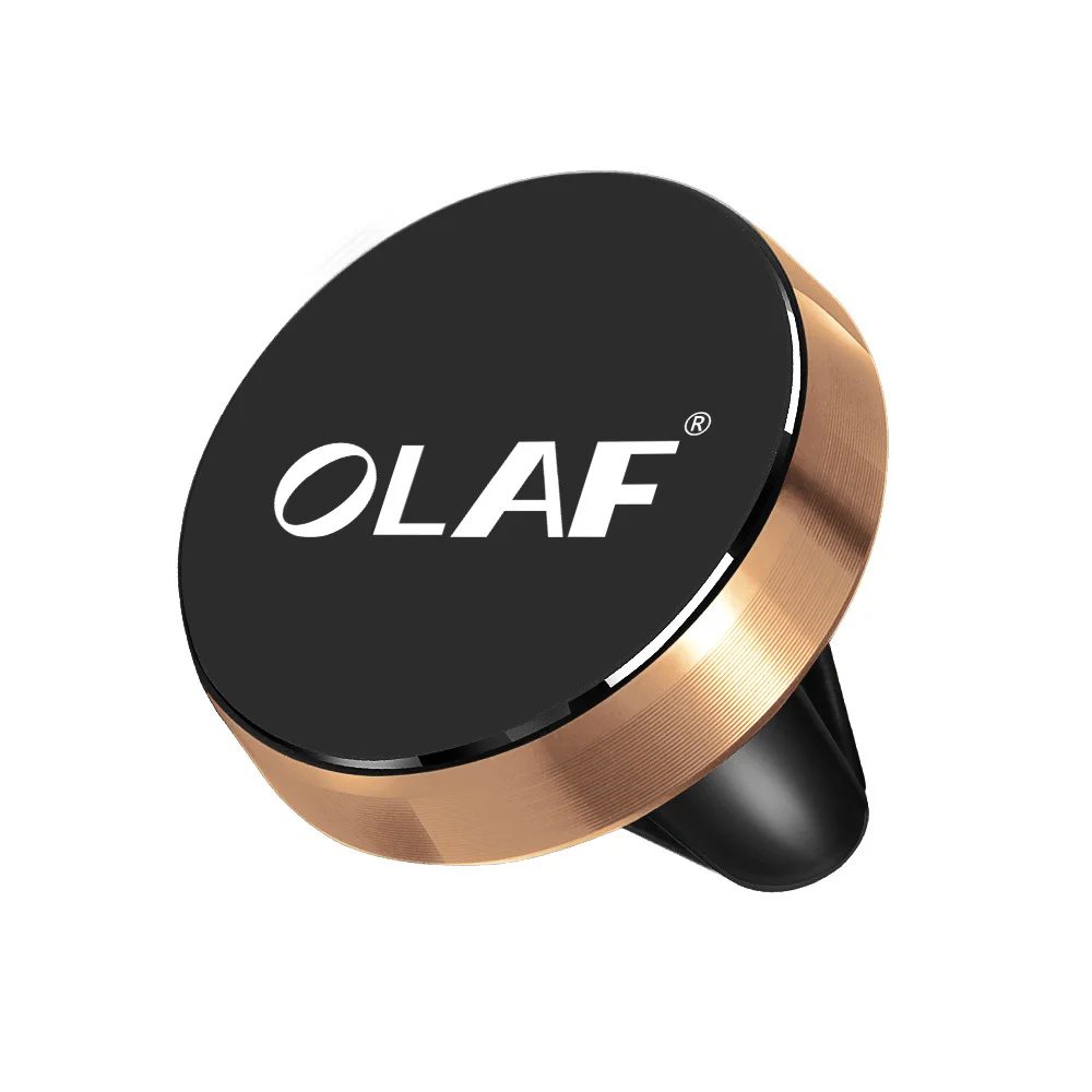 Gold Олаф универсальная Магнитная автомобильная подставка для телефона в машину для iPhone 7 X samsung магнит на вентиляционное отверстие для мобильного телефона Поддержка gps - Цвет: Gold