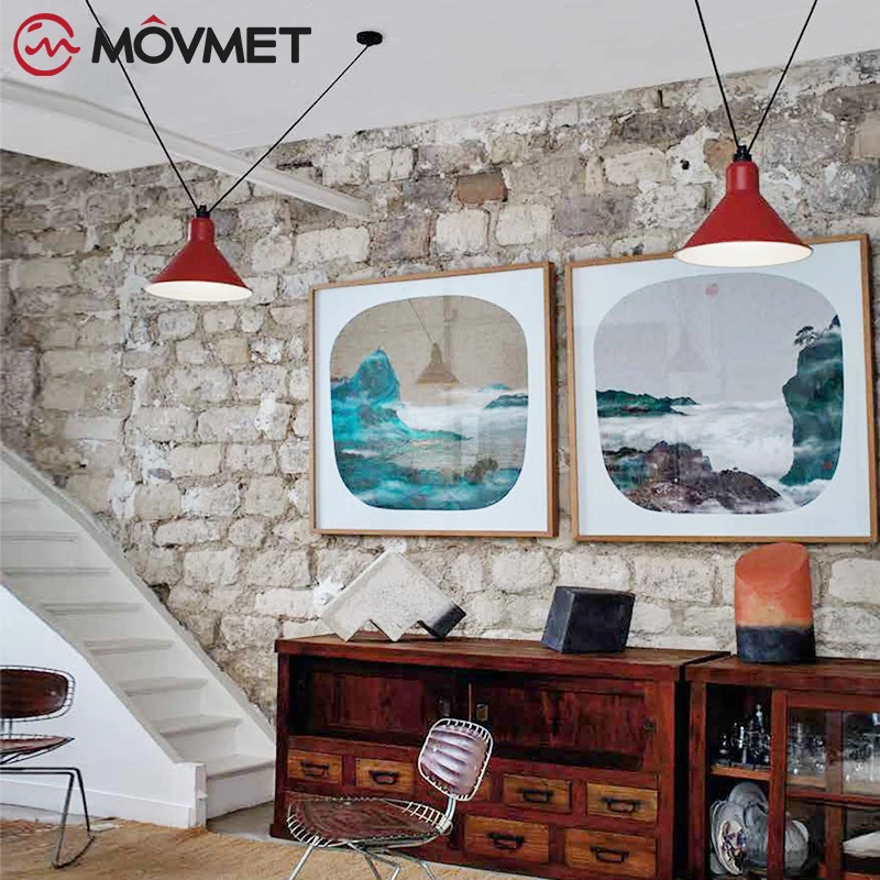 Скандинавский винтажный подвесной светильник в стиле ретро промышленная лампа