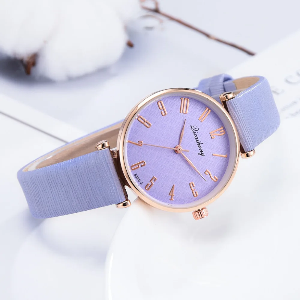 Женские часы, кварцевые наручные часы Montre Femme, современный модный кожаный ремешок, высококачественные повседневные цифровые часы