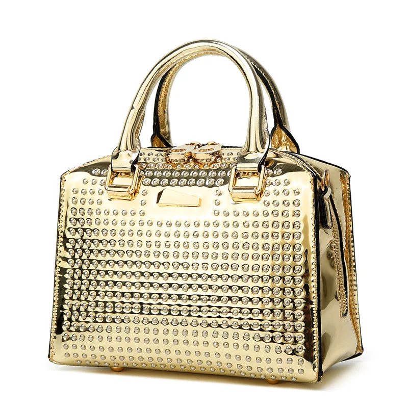 Новинка 2019 модные женские сумки Европейский дизайн лакированная кожа на плечо