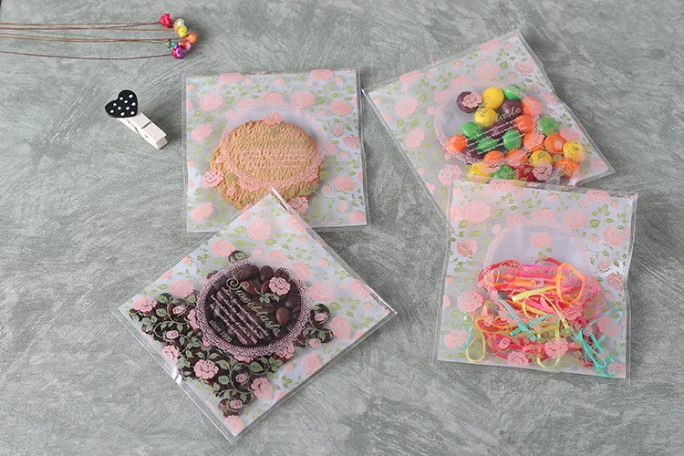 Целлофановые пакеты для печенья 500 шт. свадебного пластиковые конфетные ОПП с