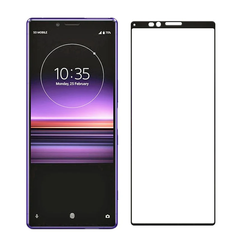 Защитное стекло для Sony Xperia 1 10 plus закаленное с полным покрытием премиум soni xperia