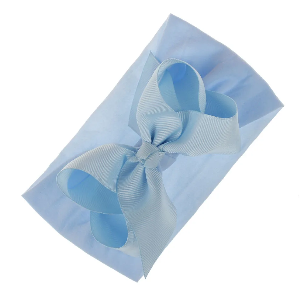 Повязка на голову детская с большим бантом и цветами 17 цветов | Мать ребенок