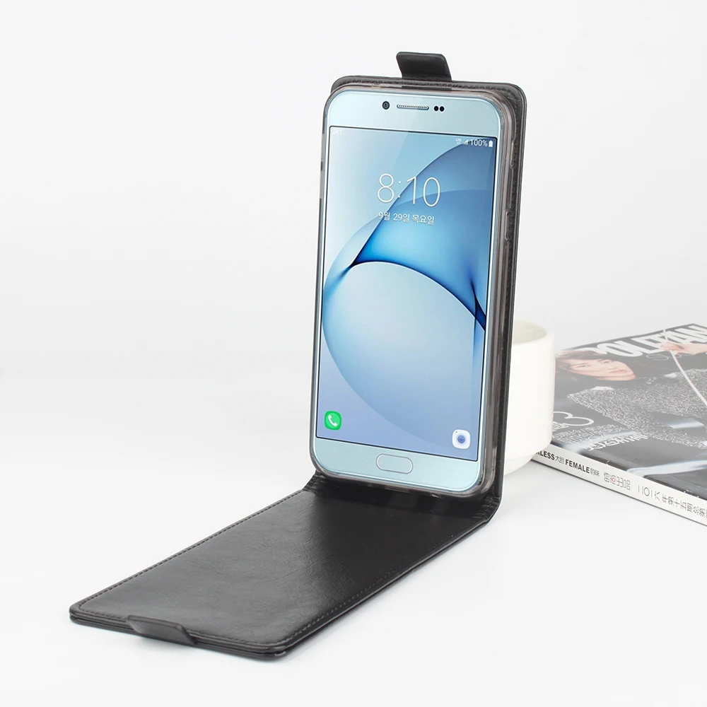 PU Leather Case For Samsung Galaxy A8 2016 Откидная Крышка мультфильм Живопись Телефон Защитный Для