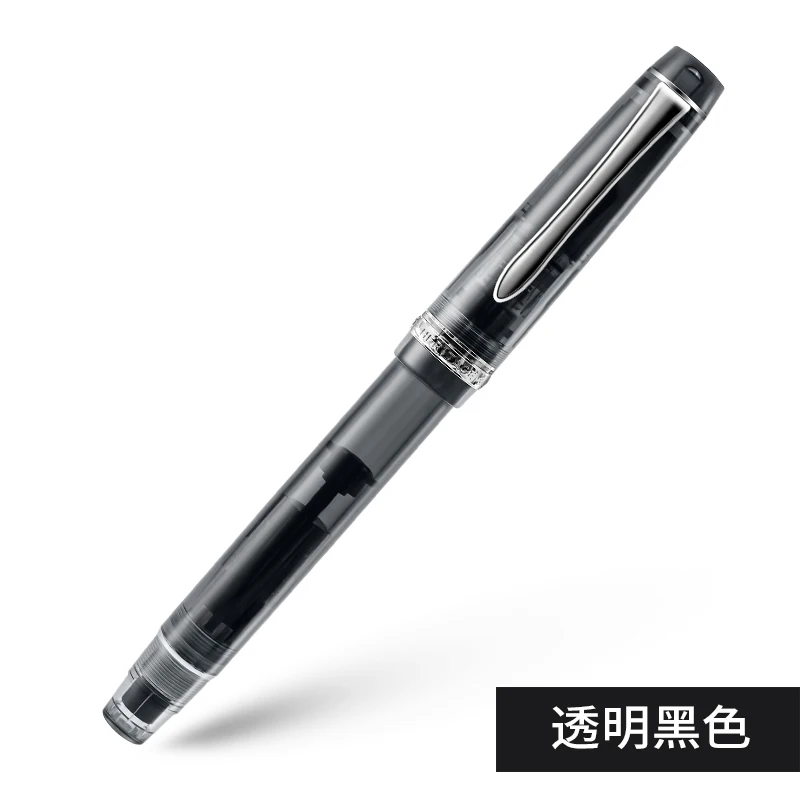 Transparent Black 1 шт Япония пилот Heritage 92 прозрачная ручка заказной подарок в коробке 14K Золотой наконечник взрослого слова - Цвет: Transparent Black