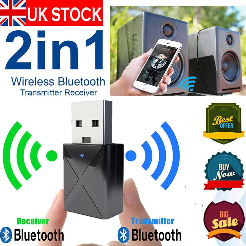 USB беспроводной Bluetooth 3 5 мм AUX аудио стерео музыкальный приемник адаптер для дома