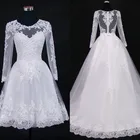Свадебное платье со съемным шлейфом, 2 в 1