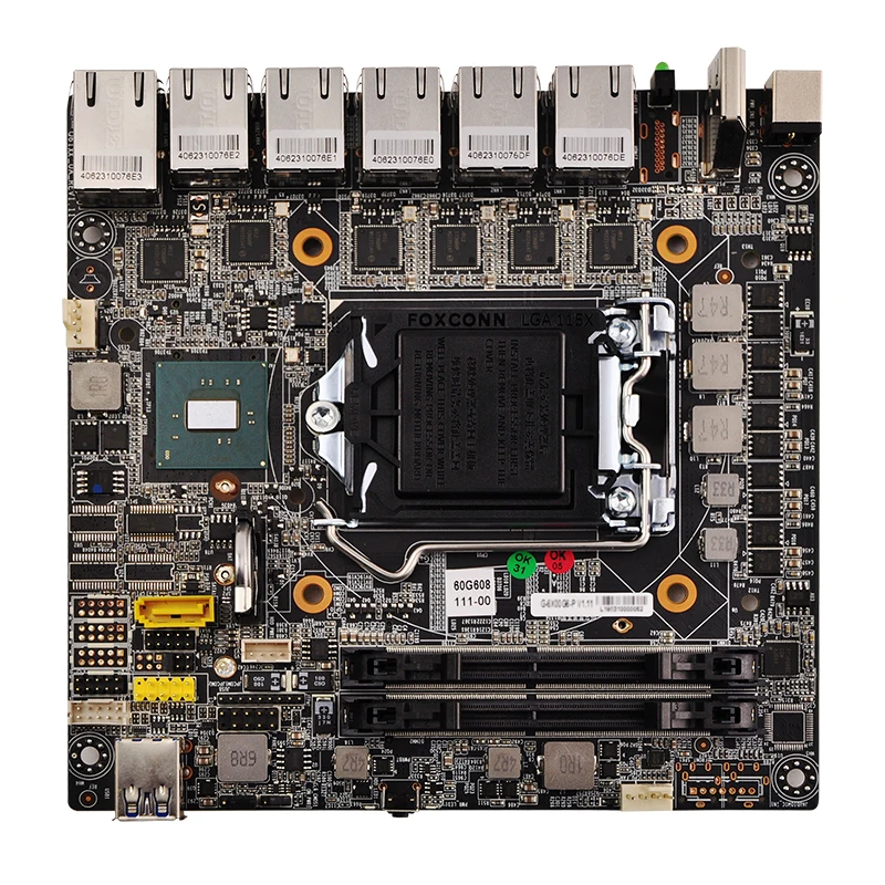 Qotom DIY мощный брандмауэр маршрутизатор устройство Q600G6 Barebone система Поддержка 6th 7th Gen процессор DDR4 ram M.2 SSD Pfsense