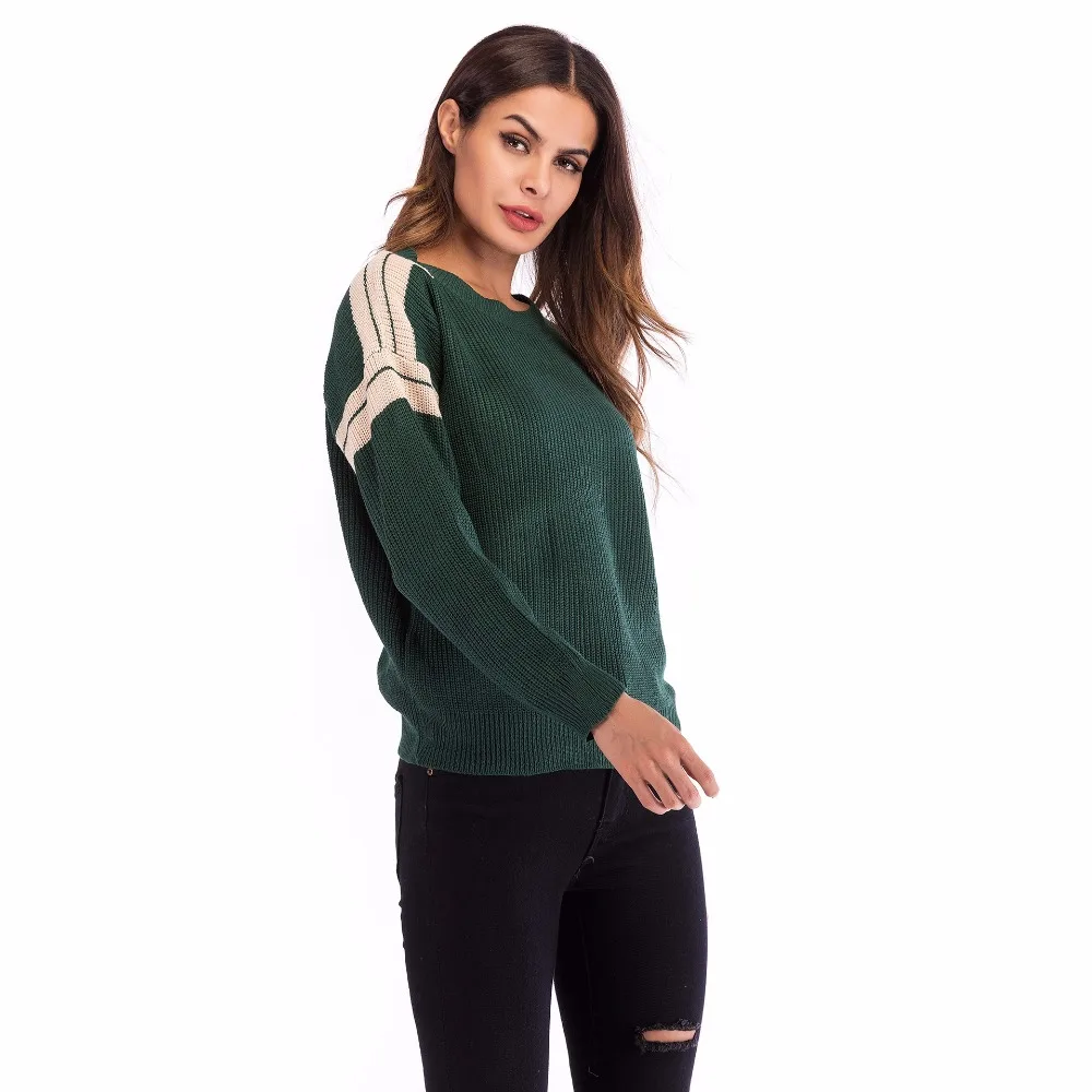 women sweater streetwear Leisure fashion vetement femme 2018 autumn winter computer knitted o-neck Keep warm Slim-type | Женская одежда