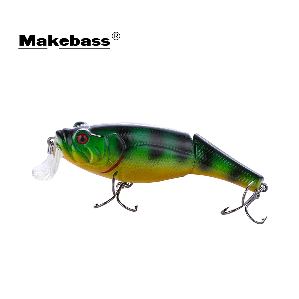 Makebass 3,94 дюйма/0,82 унций приманки мульти-шарнирная плавающая приманка мелкая бегущая жесткая приманка рыболовные воблеры искусственные снасти для форели и т. Д