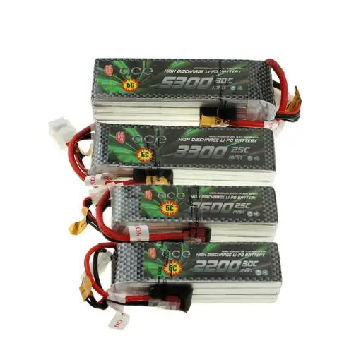 Литий-полимерная батарея Lipo Gens ACE литиевая 14 8 в 4S 5300 мА/ч 25C 30C T XT60 четыре оси