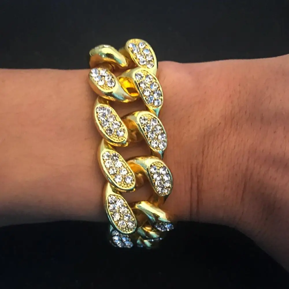 20 мм большой тяжелый в стиле хип хоп Полный Стразы ограненные Bling Круглый