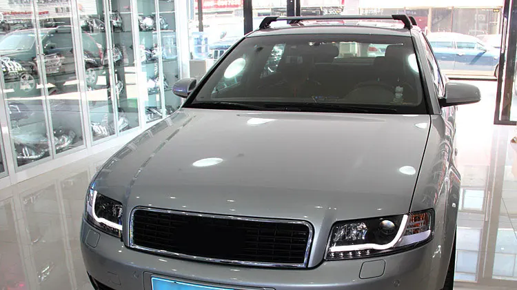 Автомобильный Стайлинг светодиодный головной фонарь для AUDI A4 B6 головной светильник s 01-04 для A4 B6 головной светильник светодиодный угол глаза drl H7 hid Биксеноновые линзы ближнего света