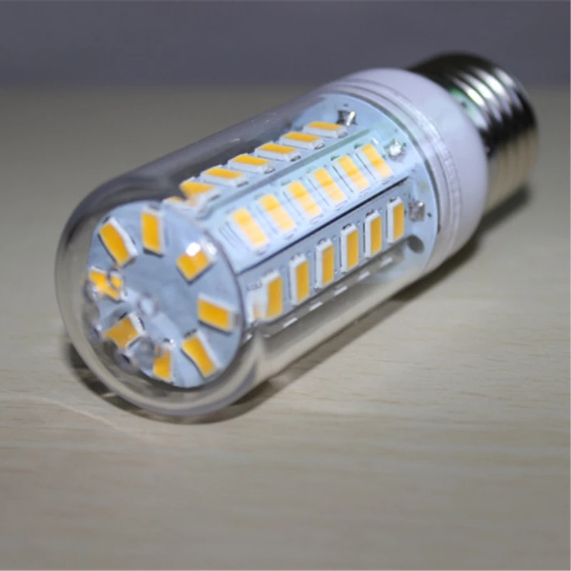 10 шт. Светодиодная лампа E27 E14 5730SMD AC 220 В 24 36 48 56 69 светодиодов светодиодная