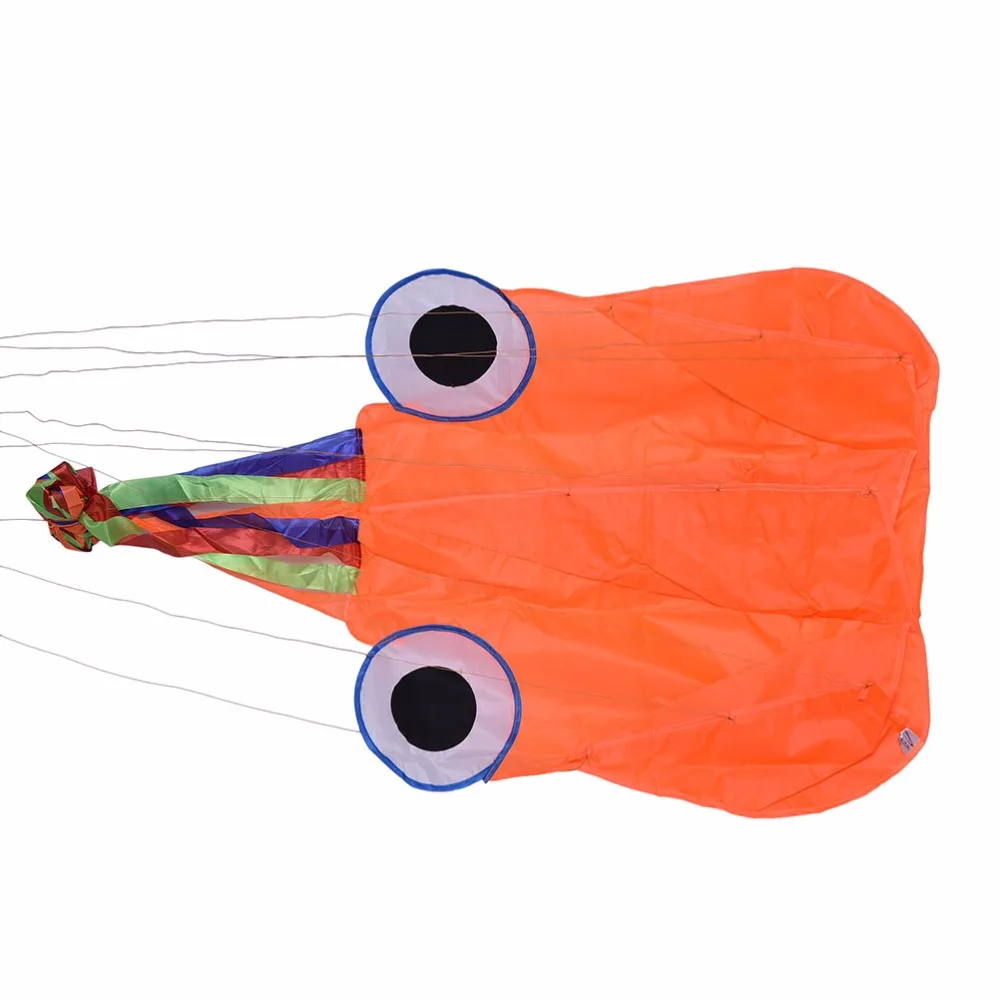 

1PC 4M Single Line Flying Kite Outdoor Beach Octopus Kite Stunt Power Sport Activity Toy with 200m Line Outdoor Tools